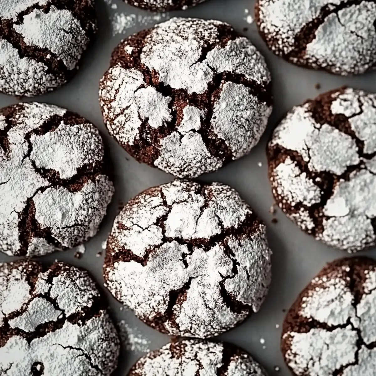 Soft No Chill Chocolate Crinkle Cookies