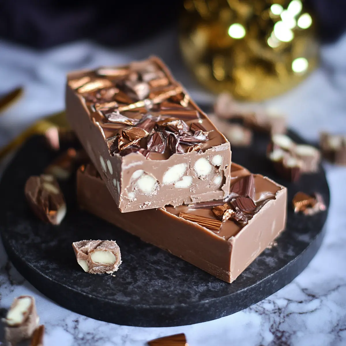 3 Ingredient Kinder Fudge - Katie Cakes