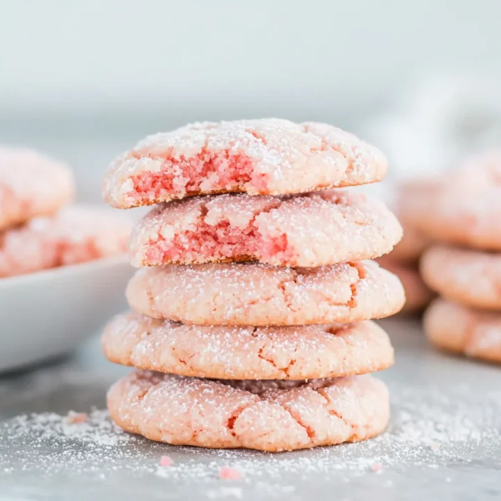 Delightfully Easy Strawberry Crinkle Cake Mix Cookies Recipe 40 Strawberry Crinkle Cake Mix Cookies