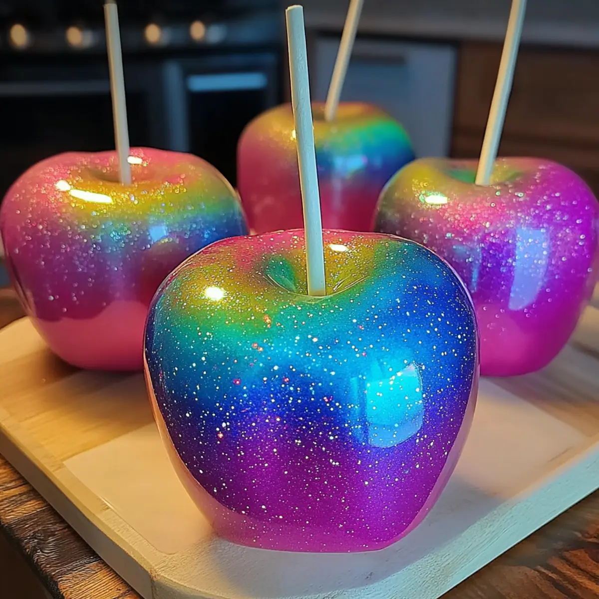 Vibrant Neon Galaxy Candy Apples: Easy, Festive Fun for All 32 NEON GALAXY CANDY APPLES