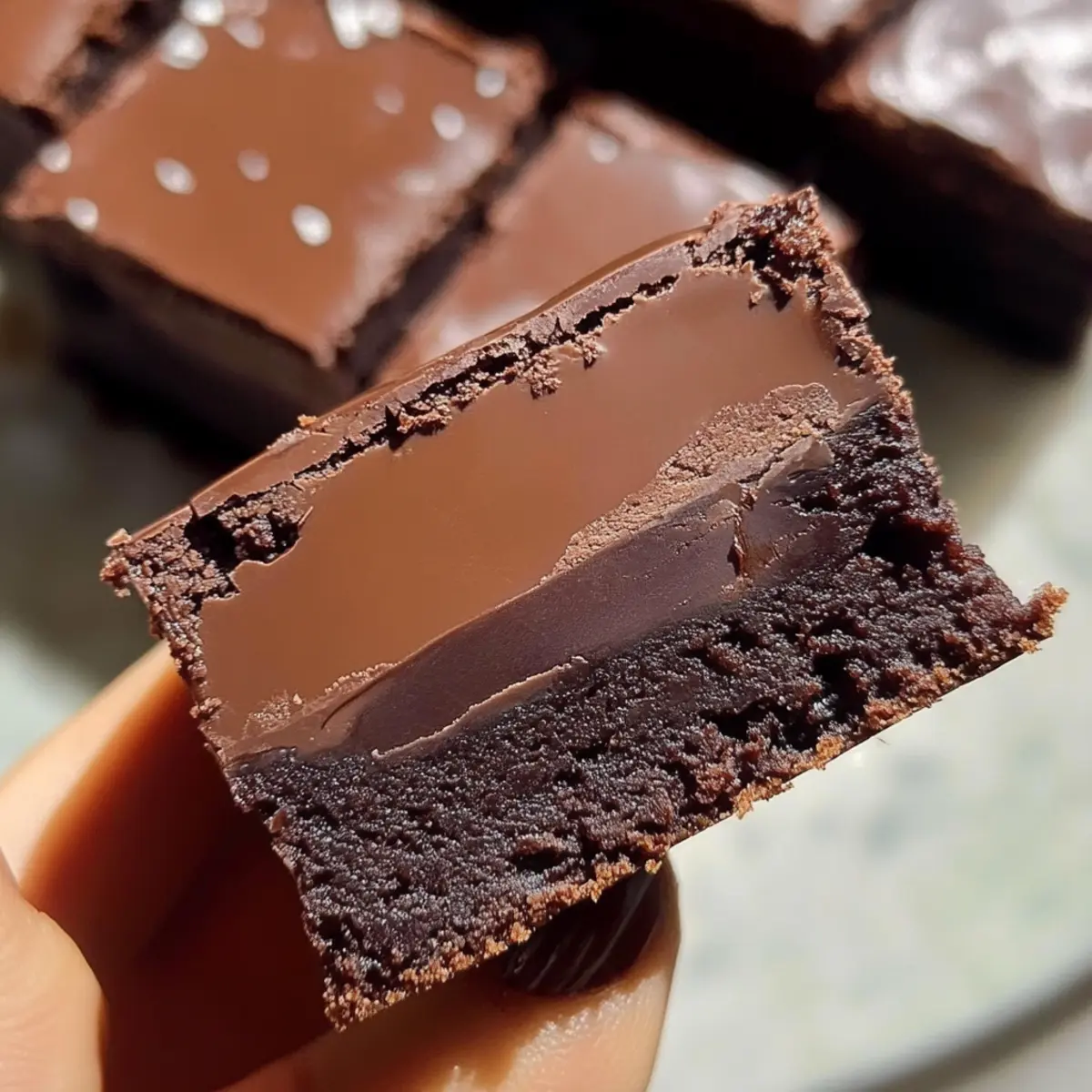 CHOCOLATE GANACHE BROWNIES 🤎