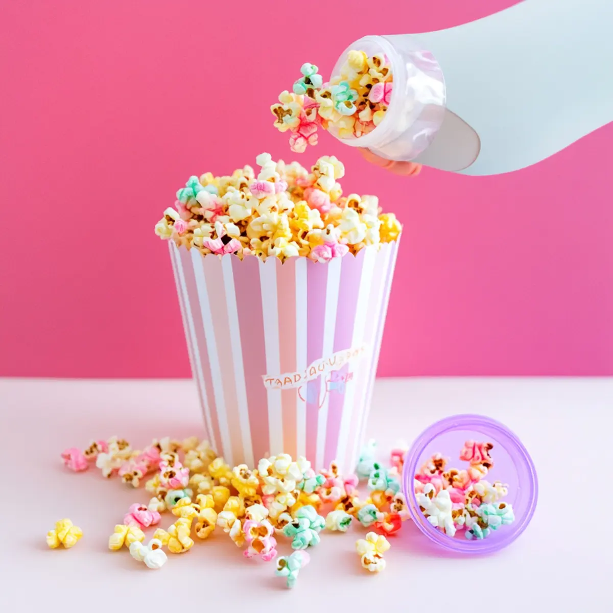 Vibrant Rainbow Popcorn: A Fun, Butter-Free Treat! 2