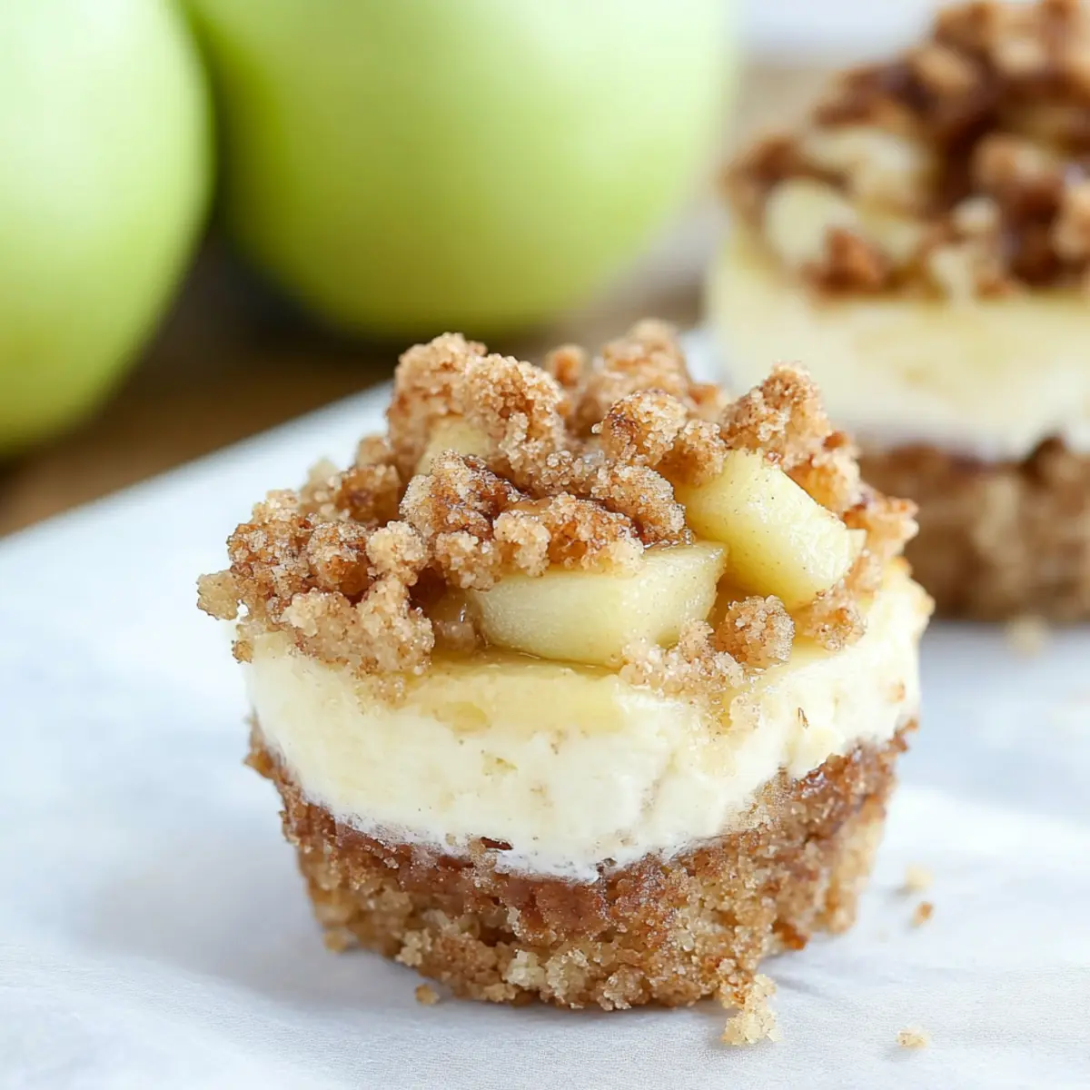 Irresistibly Indulgent Apple Crisp Mini Cheesecakes You’ll Love 3