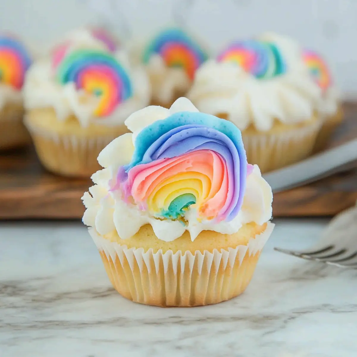 Bake the Best Rainbow Cupcakes with Fluffy Frosting Delight 2