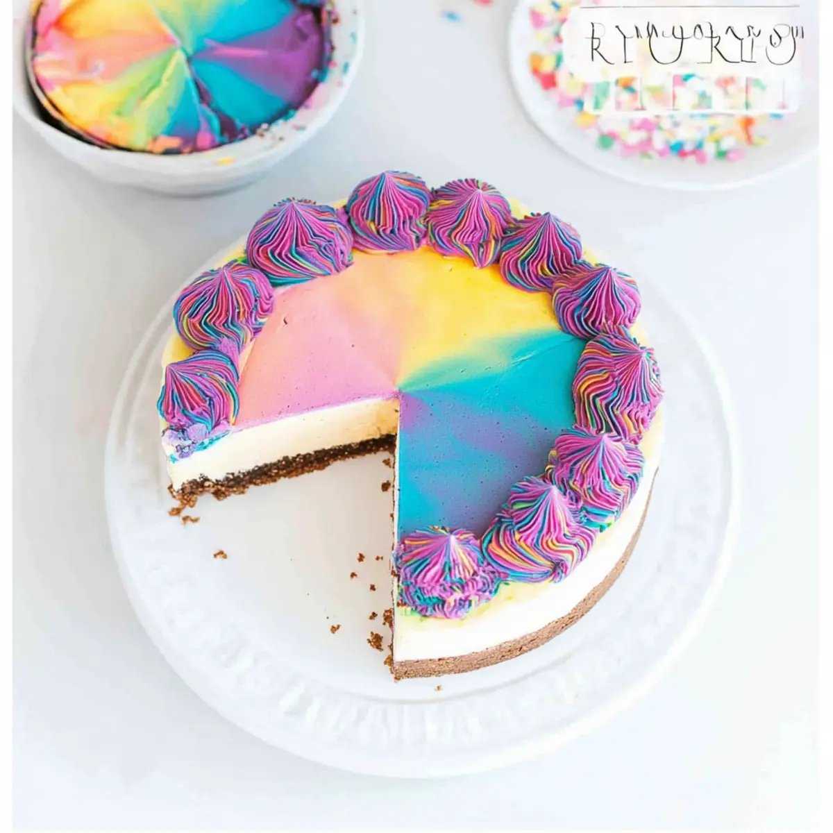 Vibrant Tie Dye Cheesecake: Indulge in a Colorful Delight 9 Tie Dye Cheesecake - Sprinkles For Breakfast