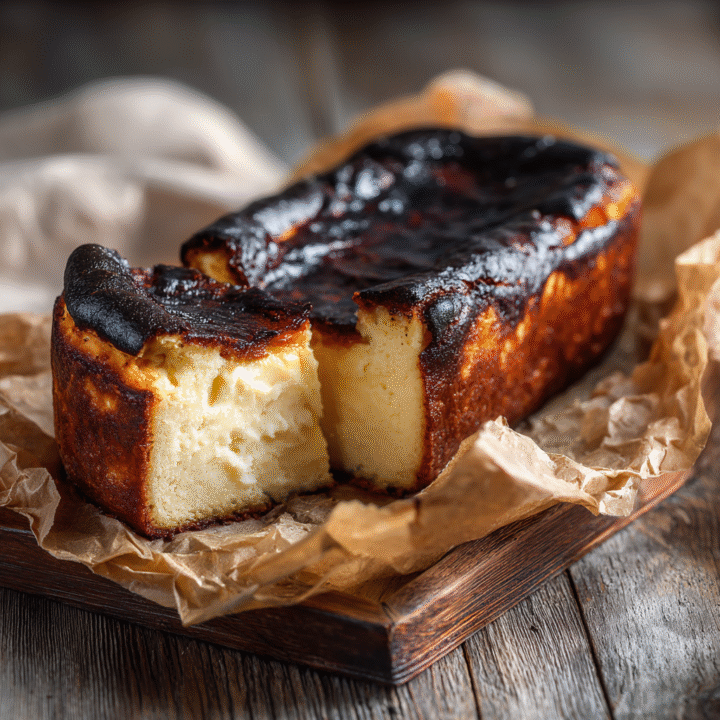 Burnt Basque Cheesecake in a Loaf Pan - Creamy, Caramelized, and Foolproof 26 u3929625643 Burnt Basque cheesecake in loaf pan with dark car f796c462 4e00 4ecf 98f0 2c3f5e7e669c 2