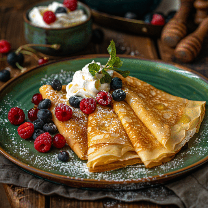 Naleśniki Recipe - Polish Crepes with Sweet Cheese Filling 21 u3929625643 Polish naleniki crepes folded into triangles on a e14f8cd6 7dcd 4eec 9325 3c57785a7c18 2