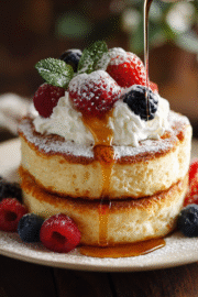 u3929625643 Tall fluffy Japanese souffl pancakes stacked high 0c1f52c8 265c 4cd7 a648 ba4ef763e156 3